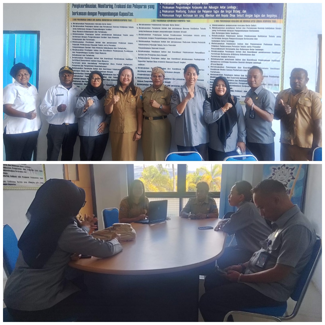 Disbudpar Papua Barat Tindak Lanjuti Fasilitasi Pendaftaran HAKI bagi Pelaku Ekraf