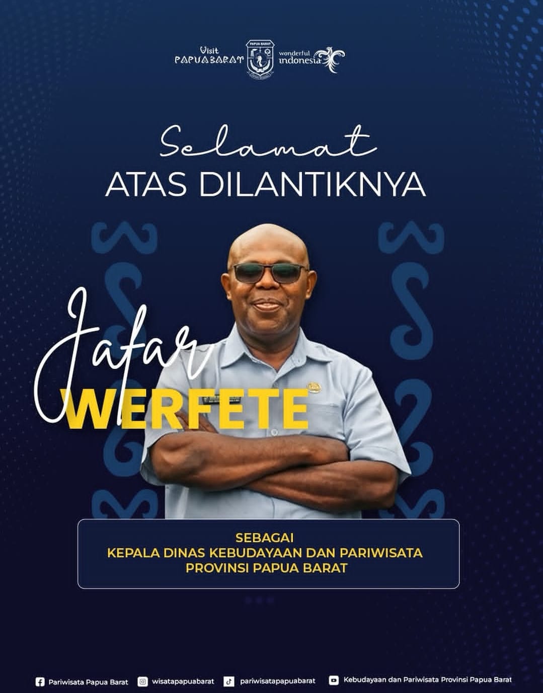 Selamat Atas dilantiknya Bapak JAFAR WERFETE, S.Sos., M.M 